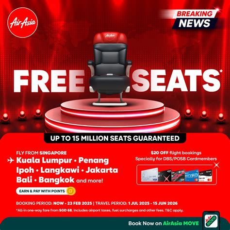 AirAsia FREE* Seats is back with 10 million seats up for grabs.